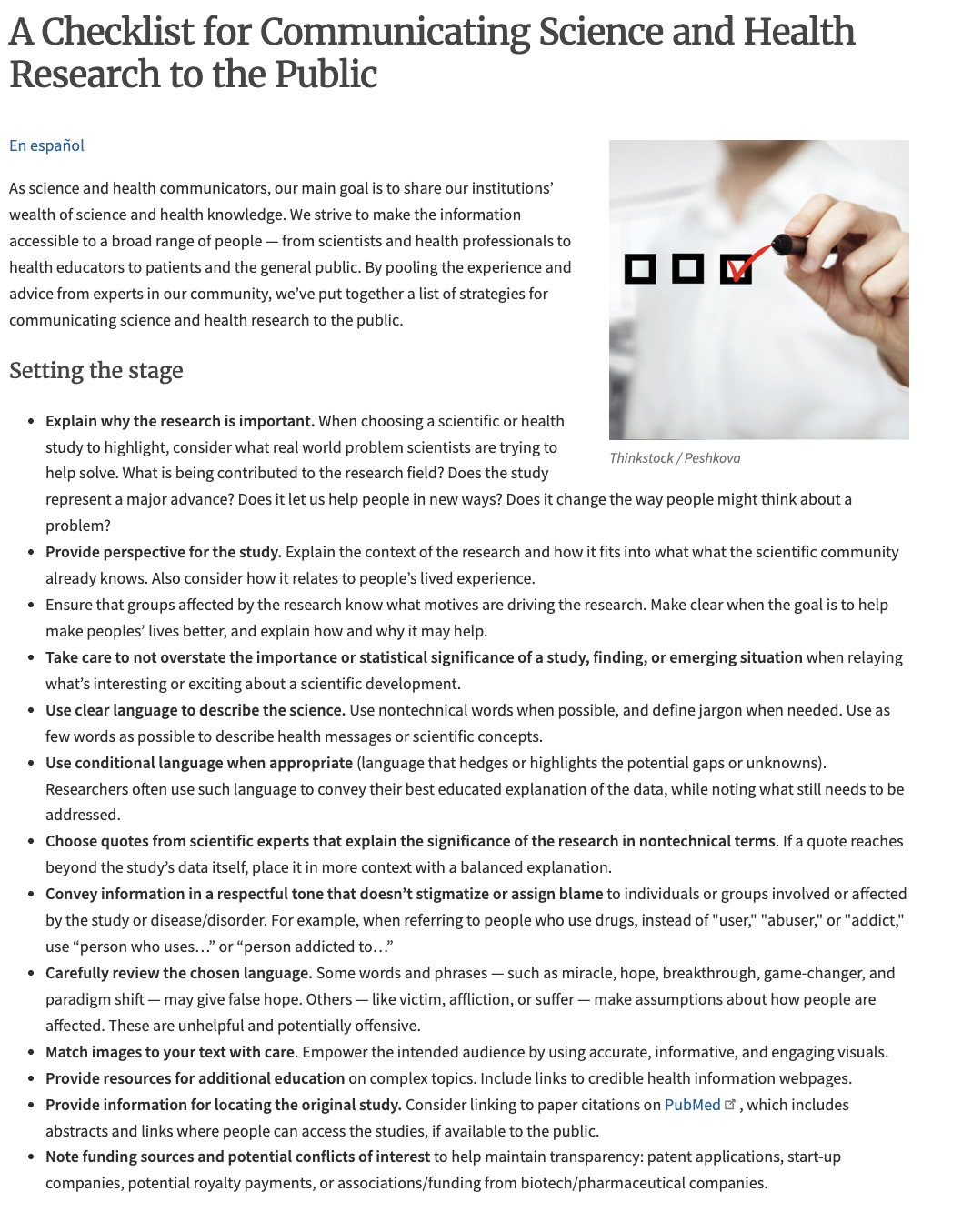 Transparency Checklist (Behavioral & Social Research)