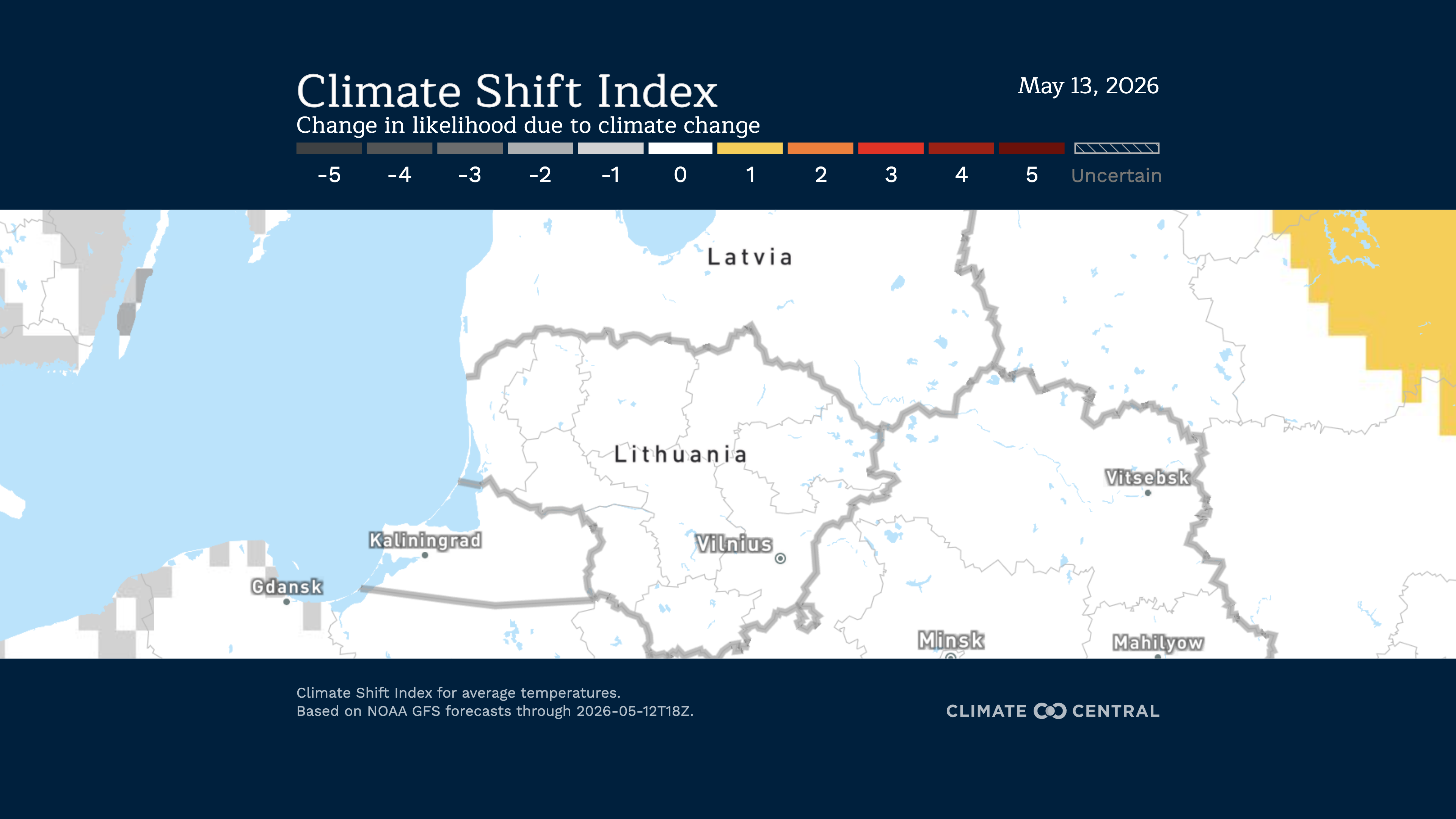 Climate Central: Climate Shift Index