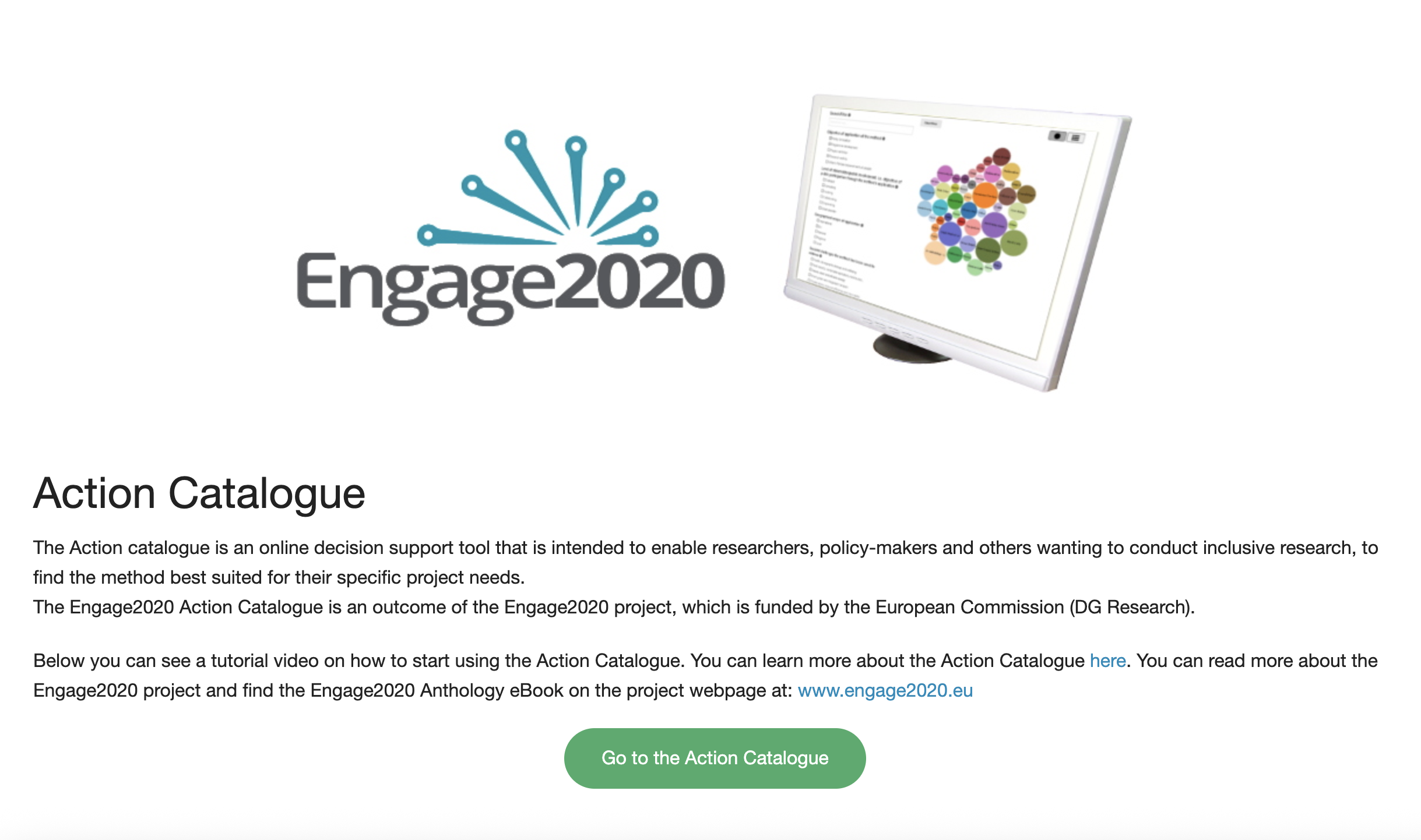 Engage2020 Action Catalogue