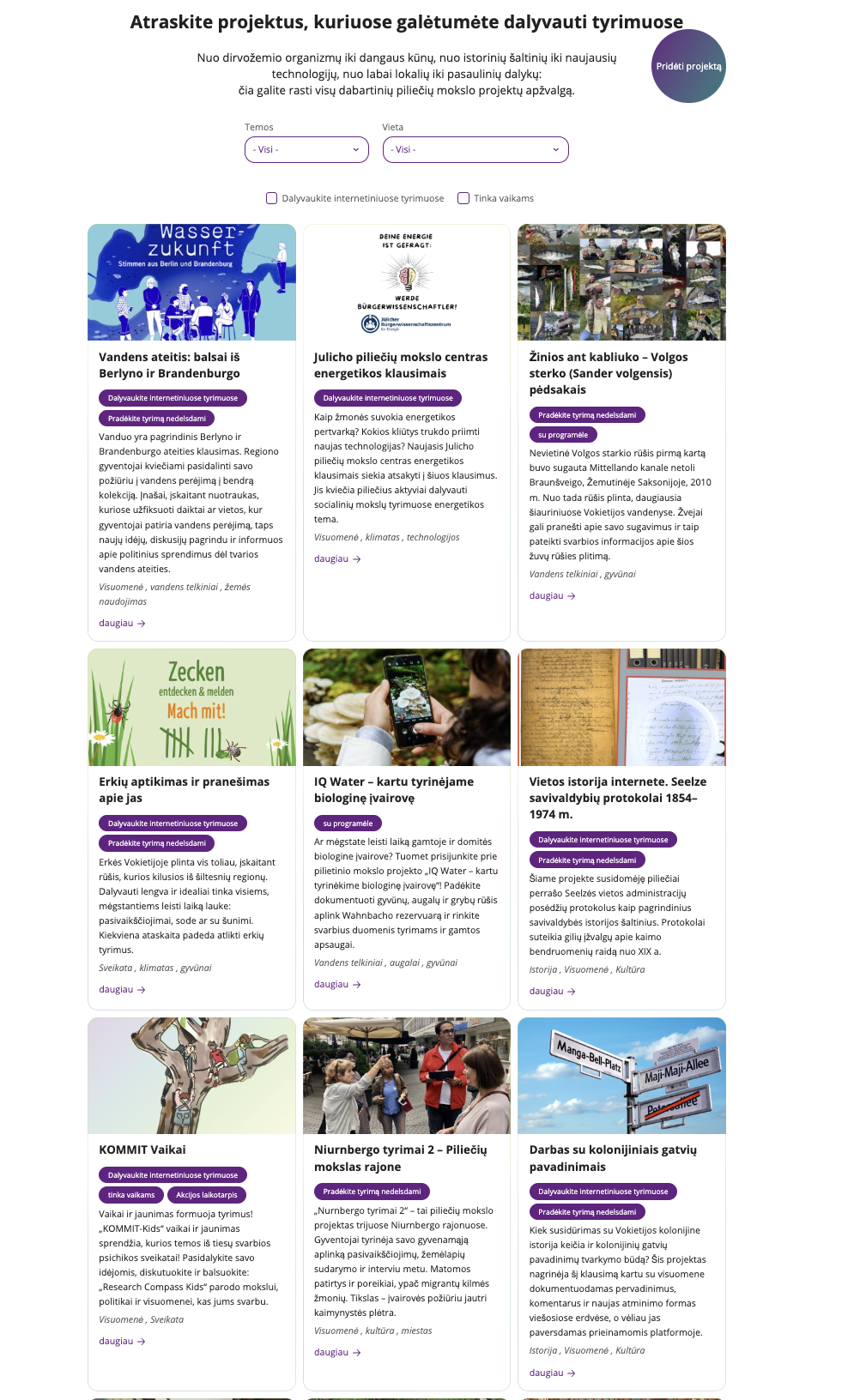 Wissenschaft im Dialog: Citizen Science Platform