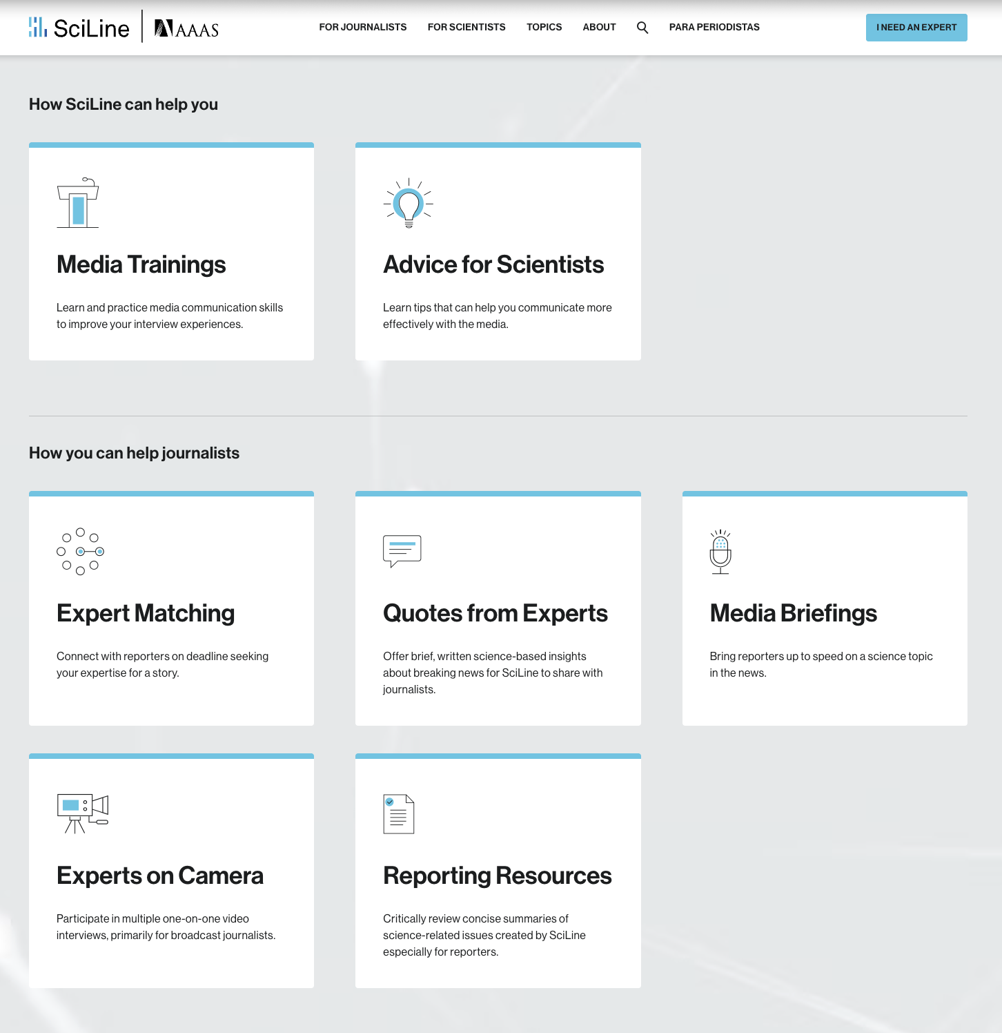 SciLine: Media Starter Guide for Scientists